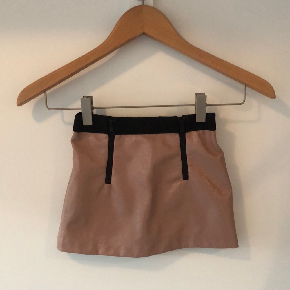 Mini Milly  pink Patent mini skirt